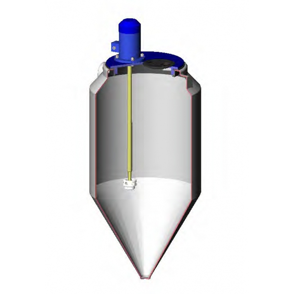Быстроходный турбинный миксер МиксDSL для емкости Экопром ФМ 120 с комплектом креплений (артикул: 013.0000022)
