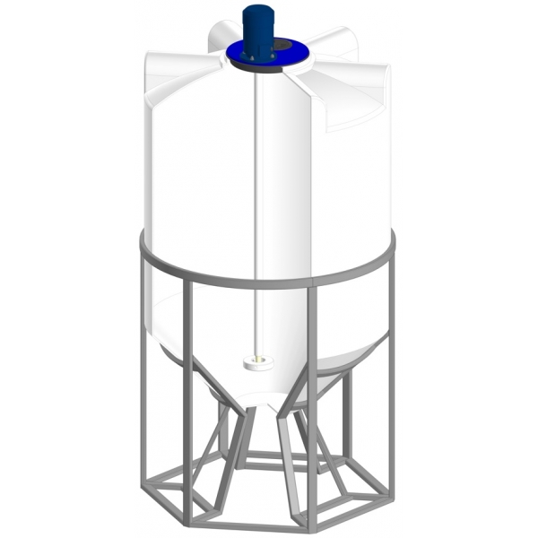 Быстроходный турбинный миксер МиксDSL для емкости Полимергрупп К1000 с комплектом креплений (артикул: 012.0000030)