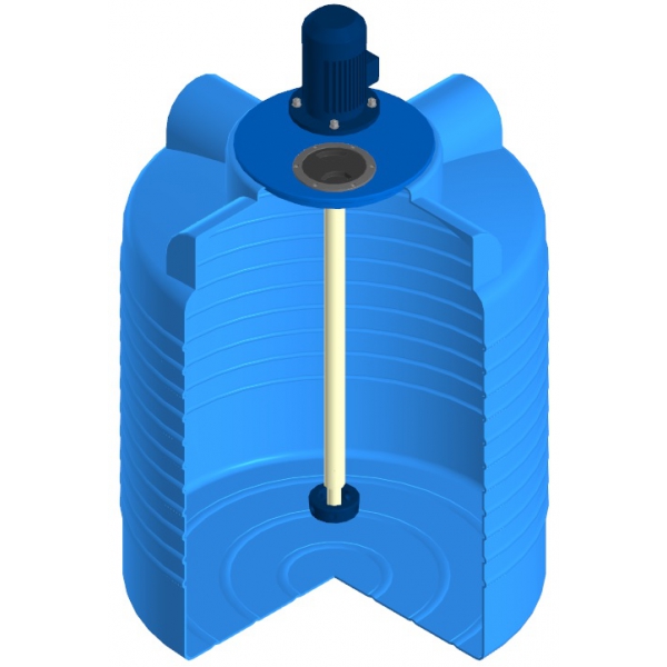 Быстроходный турбинный миксер МиксDSL для ёмкости Экопром ЭВЛ 300 с комплектом креплений  (артикул: 013.0000072)