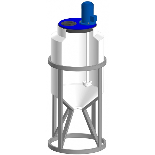 Быстроходный турбинный миксер МиксDSL для емкости Полимергрупп К100 с комплектом креплений (артикул: 012.0000027)