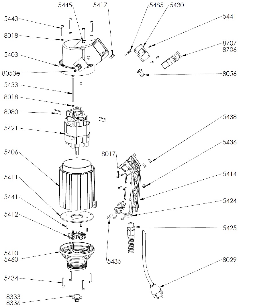 Запасные части Двигатель JP 360